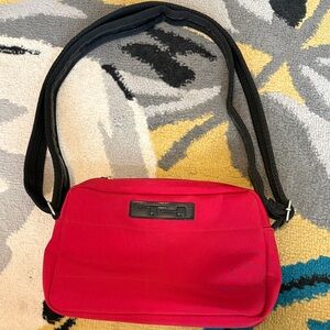 Tommy Hilfiger Red and Black Shoulder Bag